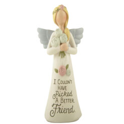 2166-13379  Angel with flowers-Friend