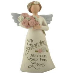 2166-13381  Angel with flowers-Grandma