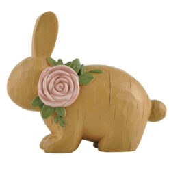 221-13364  3" Plank bunny w/flower