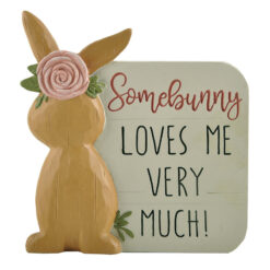 221-13365 Plank bunny w/plaque