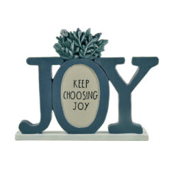 221-13507  JOY on base with flowers