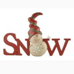 218-13106 Snowman w/SNOW  plaque