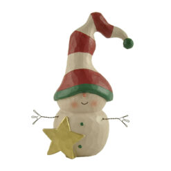 218-13107 Snowman w/gold star
