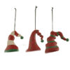 218-50068 S/3 X'mas hats ornament