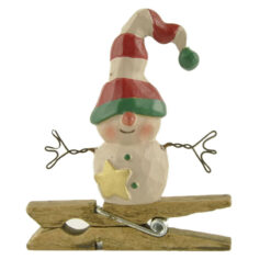 218-50069 mini snowman w/hat clip