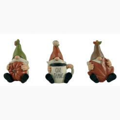 226-13436 S/3 FALL GNOME FIGURINES