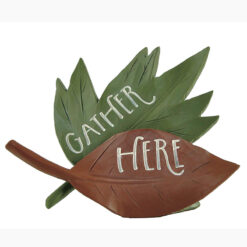 226-13441 GATHER HERE LEAVES FIGURINE