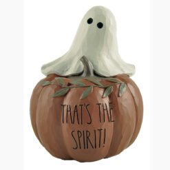 226-13451 THAT'S THE SPIRIT PUMPKIN & GHOST FIGURINE