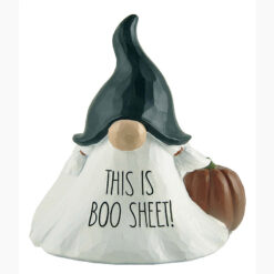 226-13455 THIS IS BOO SHEET HALLOWEEN GNOME FIGURINE