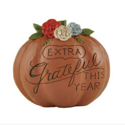 226-13469 EXTRA GRAETFUL ORANGE PUMPKIN FIGURINE