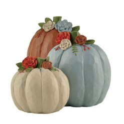 226-13471 Three pumpkins w/flowers