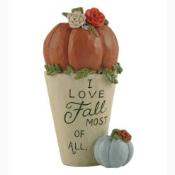 226-13474 Pumpkin in bucket-I LOVE Fall MOST OF ALL