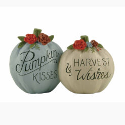 226-13475 Two pumpkins-Pumpkin KISSES/HARVEST Wishes