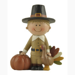 226-13537 Pilgrim w pumpkin and turkey