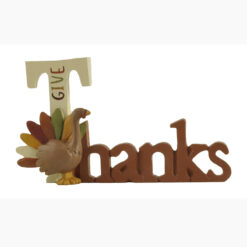 226-13539 GIVE THANKS WITH THANKSGIVING TURKEY MESSAGE BLOCK