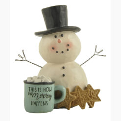 228-13403 SNOWMAN WITH CHRISTMAS COOKIES & MUG