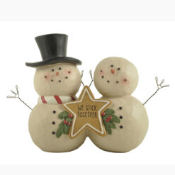 228-13413  SNOWCOUPLE WITH CHRISTMAS COOKIE