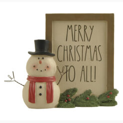 228-13414 MERRY CHRISTMAS TO ALL PLAQUE