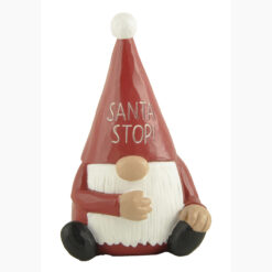 228-13422 SANTA STOP GNOME FIGURINE