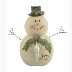 228-13424 JOY SNOWMAN WITH CHRISTMAS SWAG