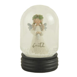 228-13513 FAITH CHRISTMAS ANGEL SNOW GLOBE