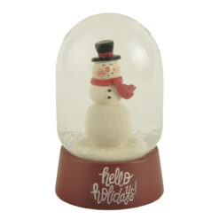 228-13515 65mm snowman snow globe-happy holidays