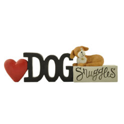 228-13524 DOG SNUGGLES MESSAGE BLOCK