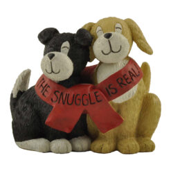 228-13529 SNUGGLING DOGS FIGURINE