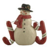 228-13548 JOY MESSAGE BLOCK WITH CHRISTMAS SNOWMAN