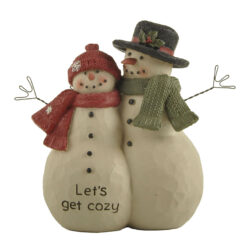 228-13553 LET'S GET COZY CHRISTMAS SNOWCOUPLE