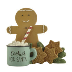 228-13565 COOKIES FOR SANTA GINGERBREAD MAN WITH MUG