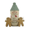 228-13567 SWEET CHRISTMAS SNOWMAN WITH GINGERBREAD COOKIES