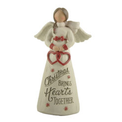 228-13570 CHRISTMAS BRINGS HEARTS TOGETHER ANGEL