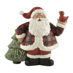 228-13575 Santa with bird & tree