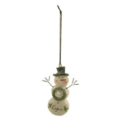 228-52070  HOPE CHRISTMAS SNOWMAN ORNAMENT