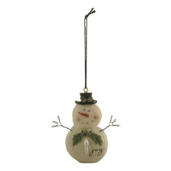 228-52071 JOY CHRISTMAS SNOWMAN ORNAMENT