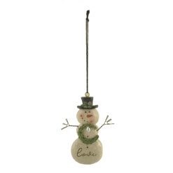 228-52072 LOVE CHRISTMAS SNOWMAN ORNAMENT