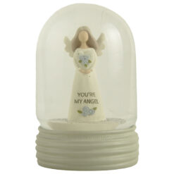 231-13563 GRACEFUL SENTIMENTS - DOME SHAPED SNOWGLOBE - YOU'RE MY ANGEL