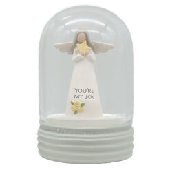 231-13564 GRACEFUL SENTIMENTS - DOME SHAPED SNOWGLOBE - YOU'RE MY JOY