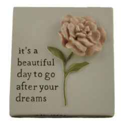 231-13621 GRACEFUL SENTIMENTS ROSE PLAQUE - DREAMS