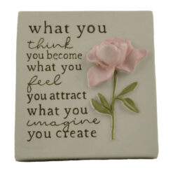 231-13622 GRACEFUL SENTIMENTS ROSE PLAQUE - IMAGINE