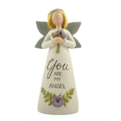 231-13640 GARDEN ANGEL WITH FLOWER BOUQUET