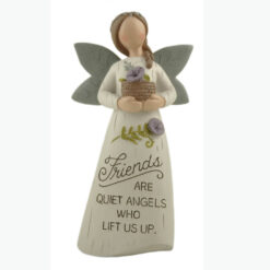 231-13641 GARDEN ANGEL WITH FLOWER POT