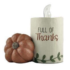 236-13696 Pumpkin with LED Candle