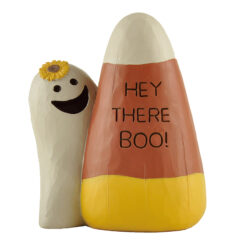 236-13709 "HEY THERE BOO!" Pumpkin and Ghost