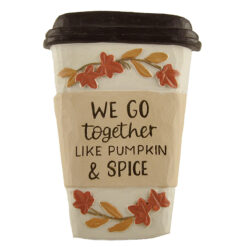 236-13755 PUMPKIN & SPICE COFFE CUP PLAQUE
