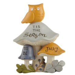 236-13845 Three Mushrooms and Owl