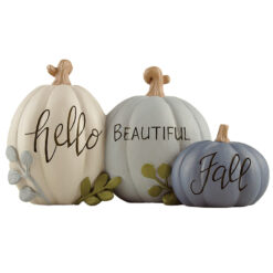 236-13848 Three Pumpkins-hello BEAUTIFUL Fall