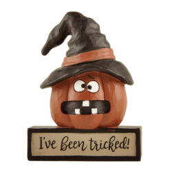 236-13874 JACK-O-LANTERN ON BASE-I'VE BEEN TRICKED