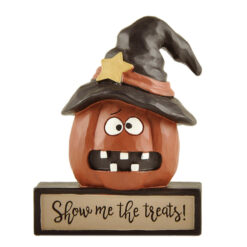 236-13875 JACK-O-LANTERN ON BASE-SHOWME THE TREATS